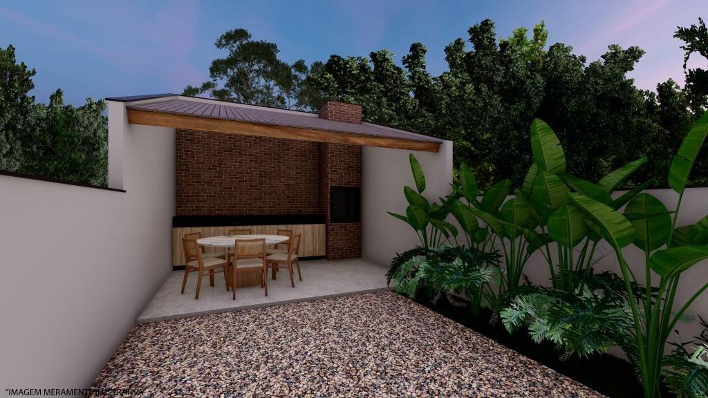 Área gourmet coberta do geminado Família com 65m² e 3 quartos no Itinga